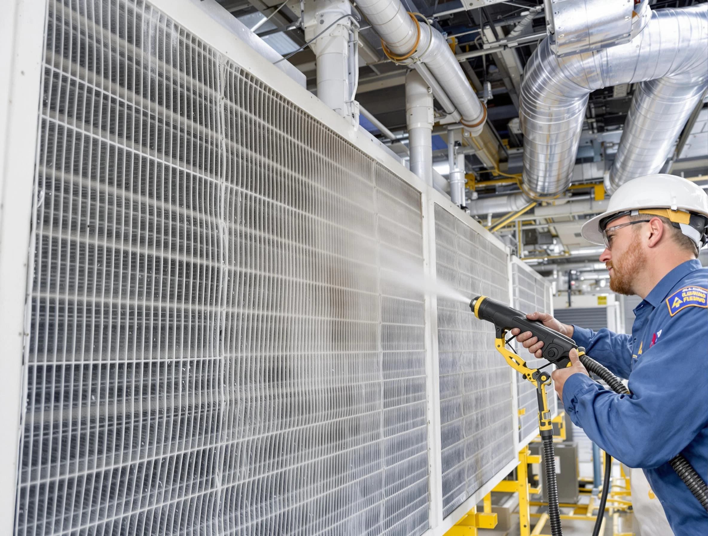 Professional commercial coil cleaning by Senoia Air Duct Cleaning in Senoia