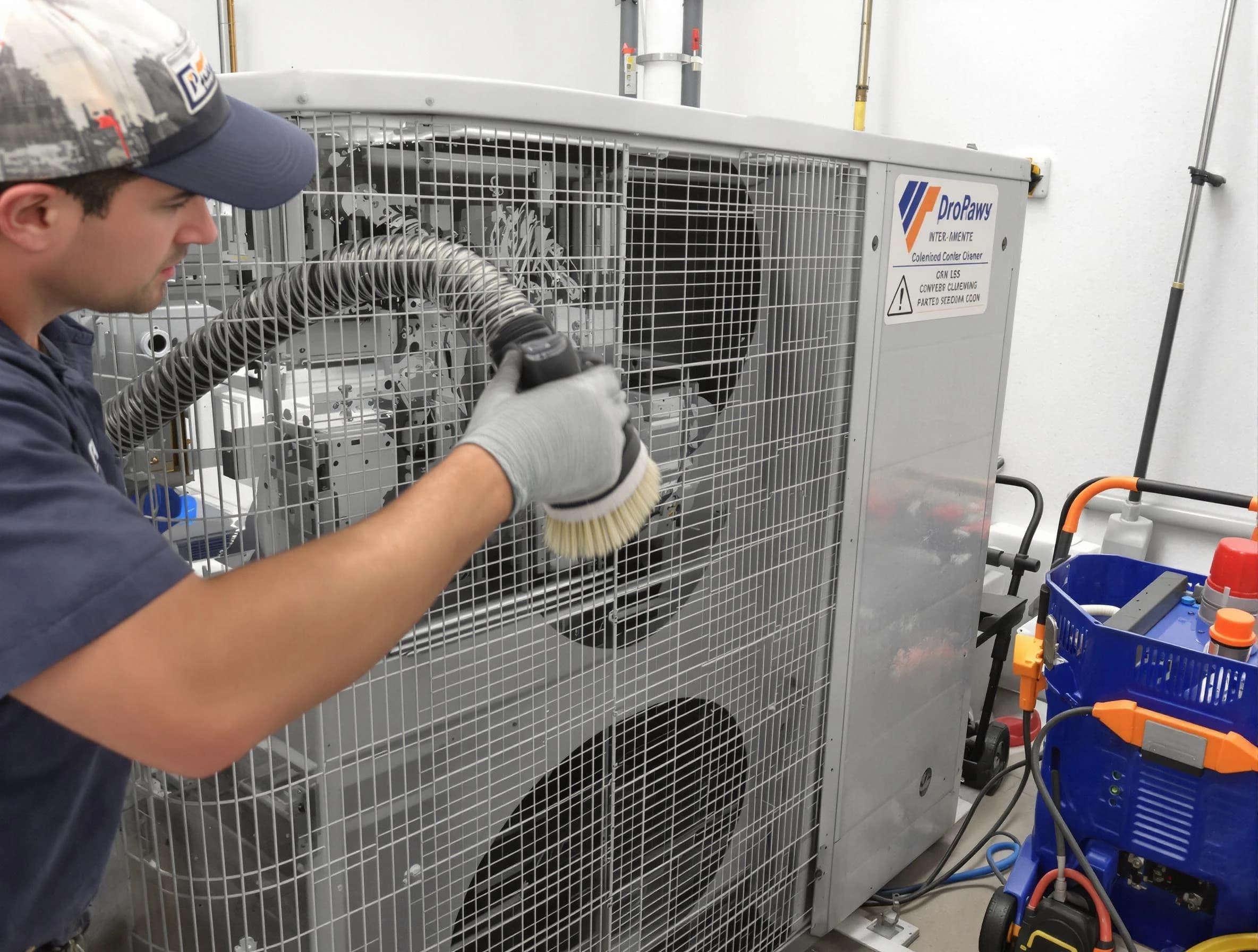 Senoia Air Duct Cleaning specialist performing precision AC coil cleaning for improved system performance in Senoia
