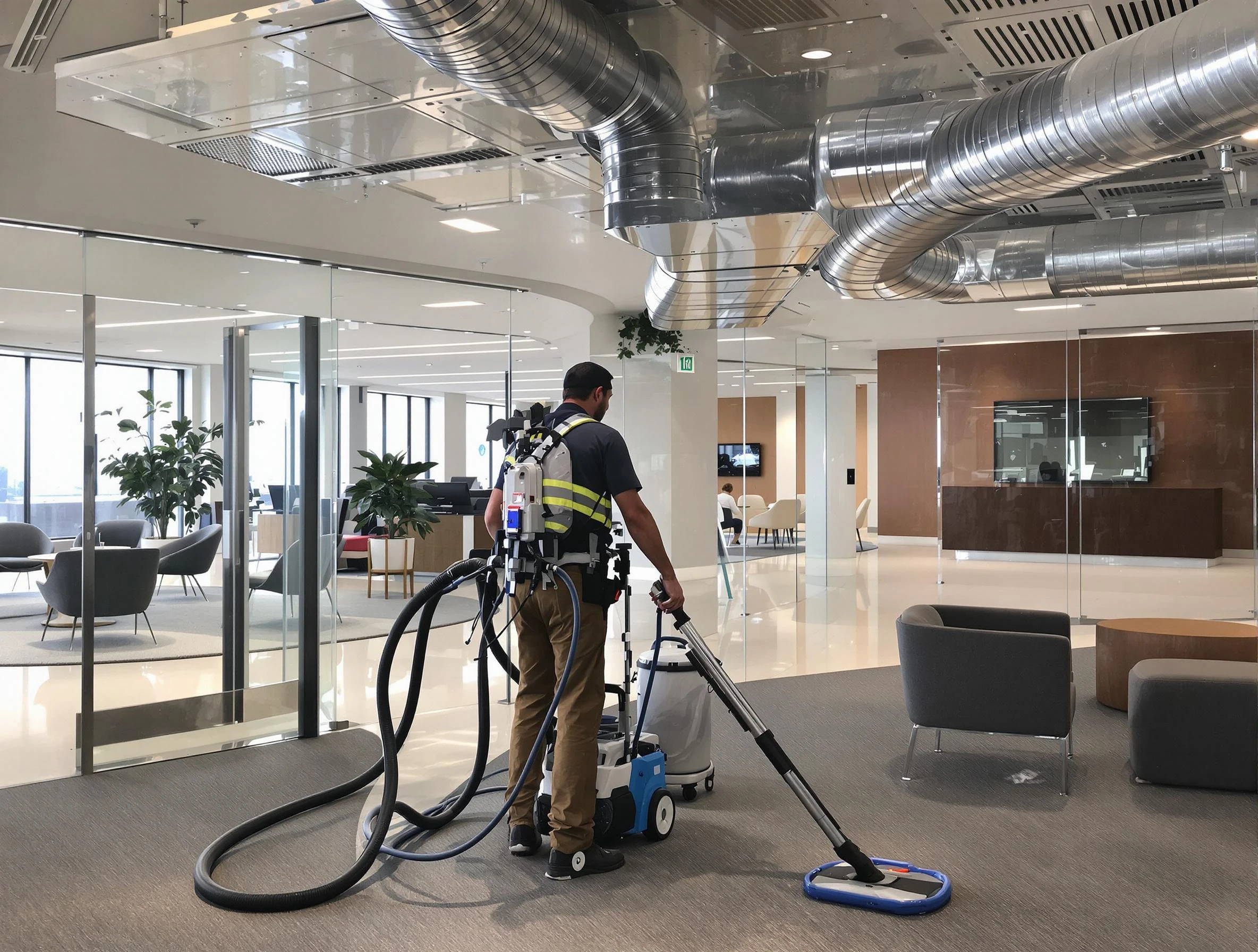 Commercial duct cleaning service by Senoia Air Duct Cleaning in Senoia