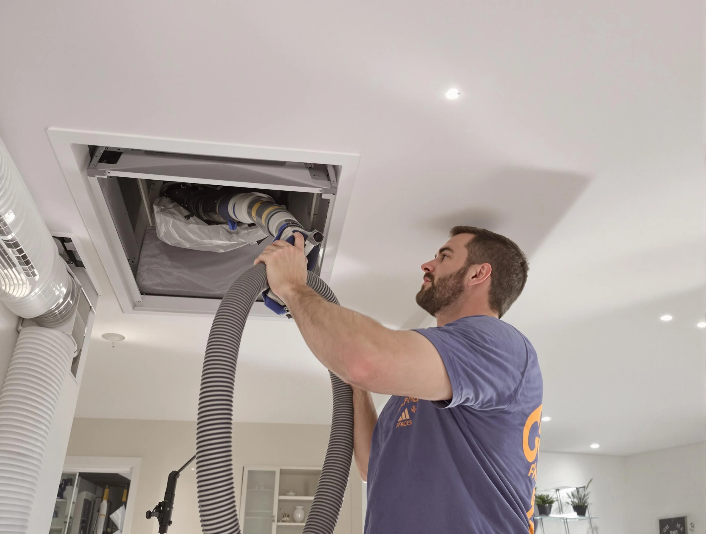 Precision indoor duct cleaning by Senoia Air Duct Cleaning in Senoia
